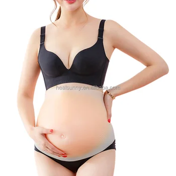 Nature Feeling Soft Comfortable Silicone Artificial Belly False Pregnant Lady Belly