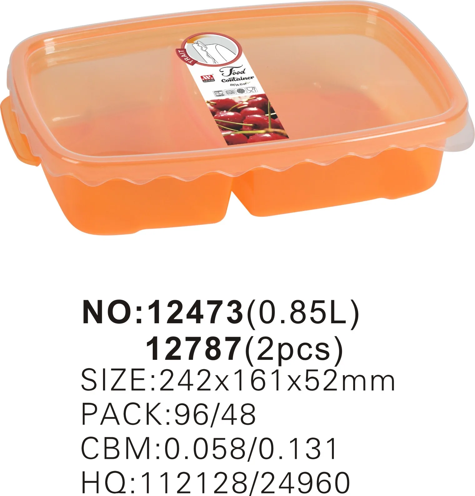 In Stock Portable Reusable 2 3 compartment Plastic Divided Bento Lunch Boxes Set Food Containers box