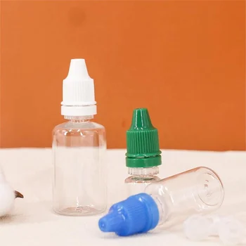 Plastic PET Clear 5ML Eye Drops Container Medical Squeeze Dropper Bottle
