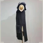 Skirt Girls' Skirts Wholesale Winter Spring Long Black Skirt Woman Plus Size Girls' Dress Skirts With Fur Hoody
