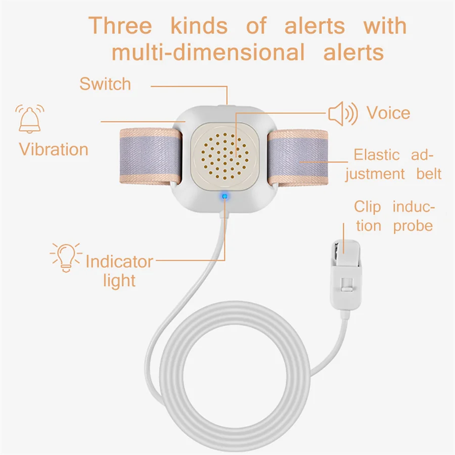 Baby BedWetting Alarm Smart Baby Diaper Sensor Bed wetting Enuresis Adult Baby Urine Bed Wetting Alarm For Infant Toddler