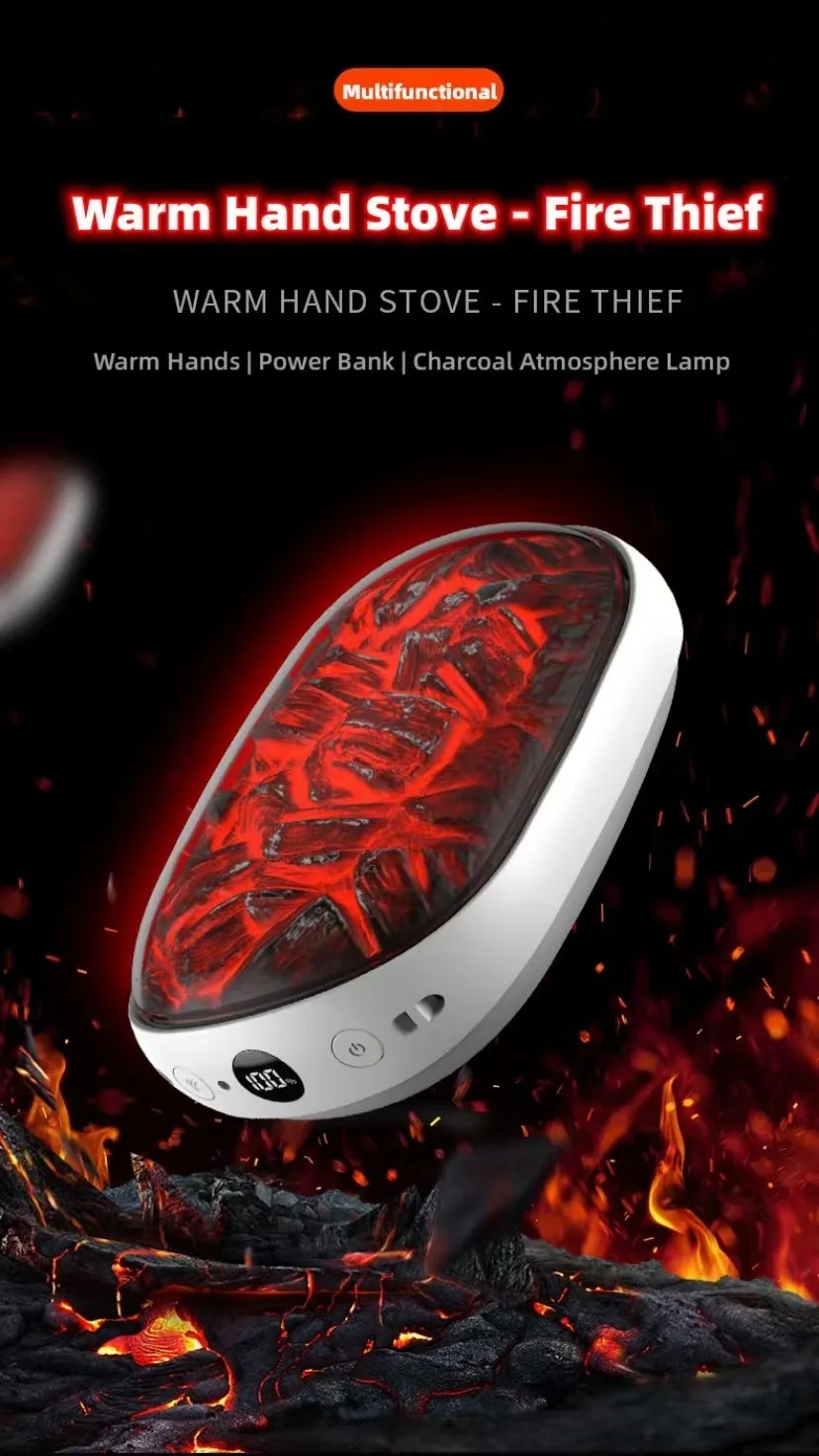 Hand Warmer, Portable, LED, 10000mah - detail 8