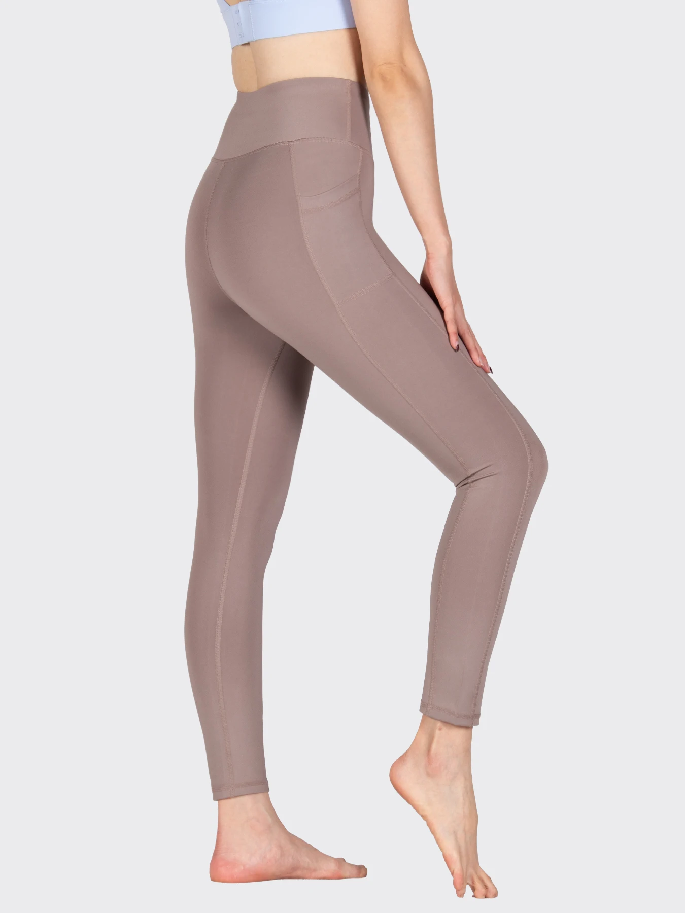 Wholesale New Arrivals Women's yoga wear, gym fitness workouts, slim fit yoga pants leggings with pockets 2 pieces in a set