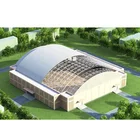 Prefab Prefab Space Frame Construction Hall Steel Frame Structure Gymnasium Roof For Sports