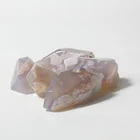 Natural Stone Polished Natural Cherry Blossom Agate Tumbled Stone Flower Agate Freeform Crystals