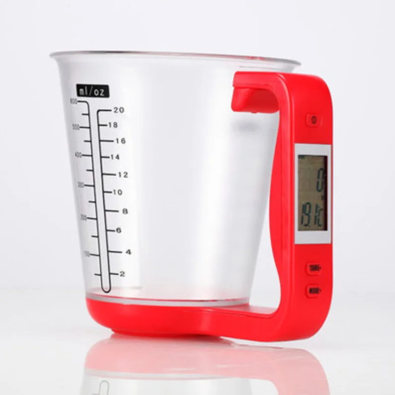 H948 Kitchen Milk Powder Digital Beaker Libra Electronic Scale Tool Multi Color Functional LCD Display Electric Measuring Cup
