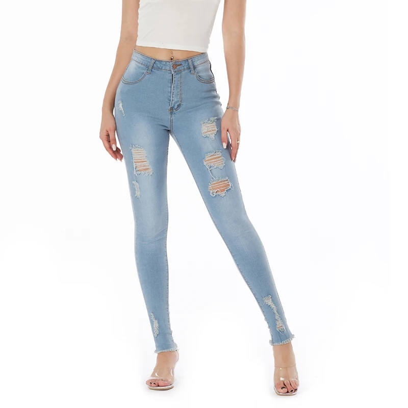 Tight Scratch Ladies Jeans 