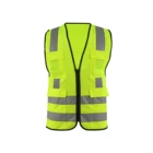 Used Clothing Widely Used Superior Quality Yellow Reflective Polyester Safety Clothing Vest