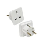 Adapter Travel Adapter Uk High Quality UK TO EU 2 Pin Adapter Travel Wall Plug Adapter