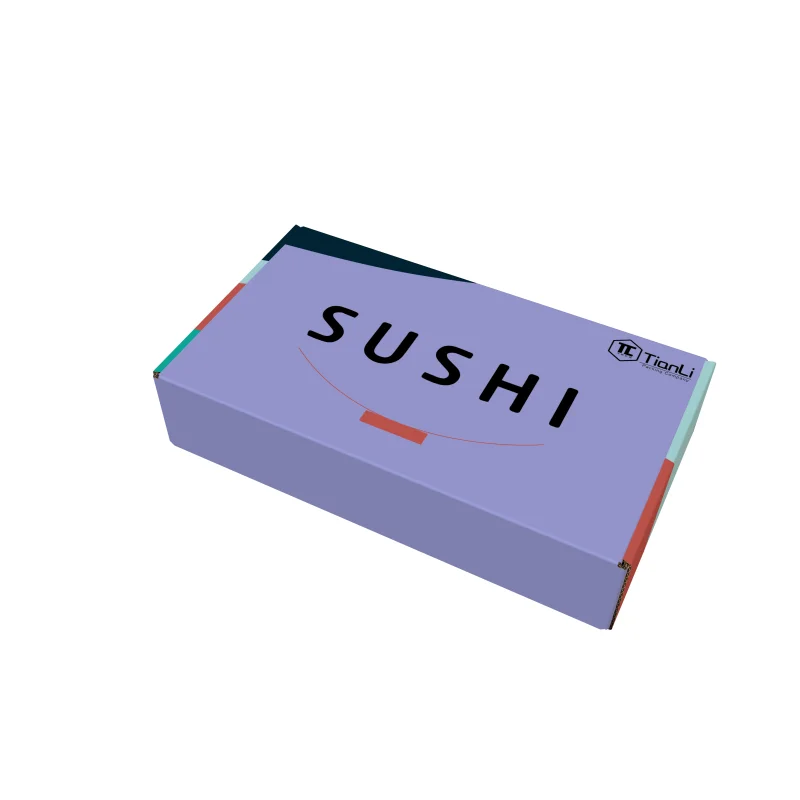 product wholesale fashion fast food takeaway paper box customized logo sushi with sauce packaging box high quality fast food paper box-6