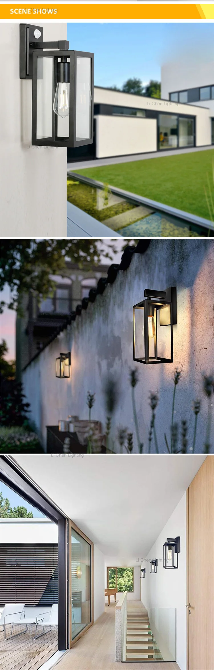 bd03 european style home outdoor balcony door garden villa waterproof garden lamp wall lamp -4