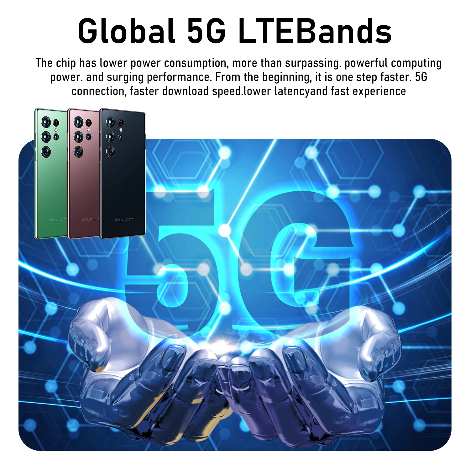 S23 Ультра Телефон Смартфон Android 12,0 Мобильные Телефоны Популярный ...
