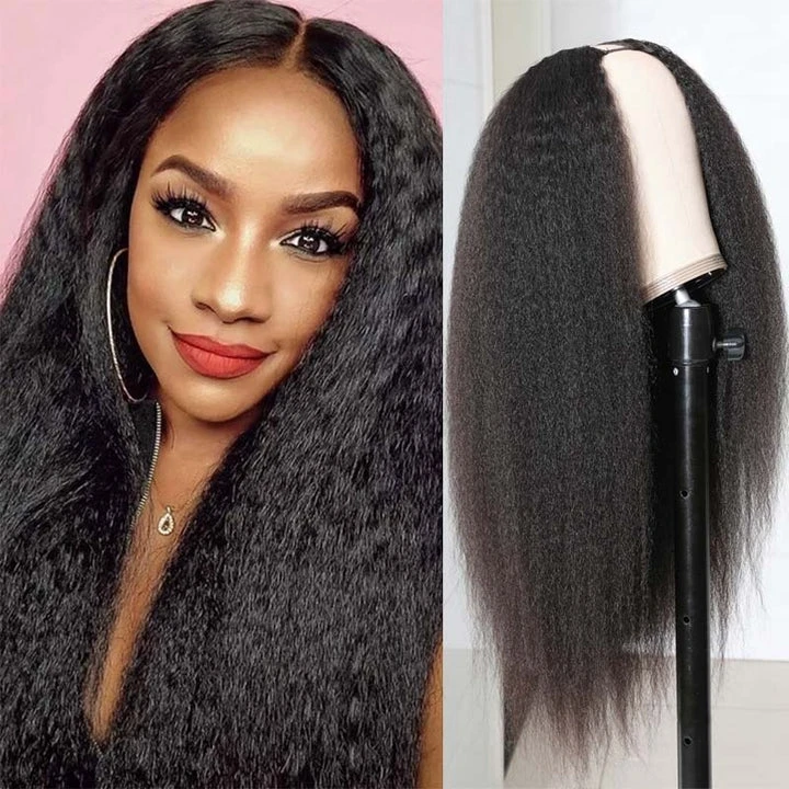 Wxj Longhair Hair U Part Wig Human Hair Quick Easy Affordable Wigs For Women Real Scalp Glueless Human Hair Wigs No Sewing In