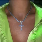 Necklace Crystal Necklaces NKZW0012 Custom Necklace Crystal Necklace Chains For Women Cross Necklace