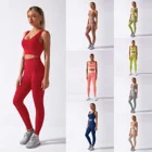 Sports Suit Women Sports High Waist Long Pants Snake Print Suit Fashion Sexy Yoga Seamless Workout Set