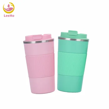 2022 new arrivals double wall vacuum insulted powder coated portable leak proof stainless steel travel tumbler with patent
