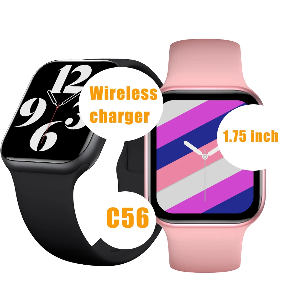 Original Smart Watch C56 Series 6 Bluetooth Call Ip68 Waterproof Men Women  Smartwatch Heart Rate Fitness Sleep Diy Dial Pk Hw19 - Smart Watches -  AliExpress