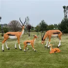 Animals Wholesale New Style Luxury Fashion Big Resin Deer Animals Sculpture For Christmas Outdoor Decoration