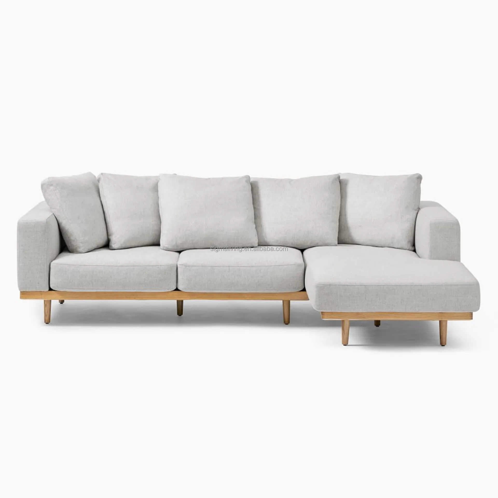 sofa sets living room indoor furniture 2-Piece corner chaise sofa