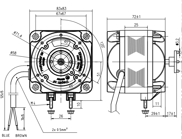 Phase Shaded Pole Motor, EBM, 25 w, Asynchronous Motor - detail 6