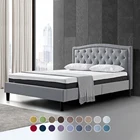 Full Modern Home Furniture Bedroom Pine Wood Bed Frame Full Size