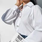 White Ladies White Spring And Autumn New Design Sense Niche Base Casual Loose Long-sleeved Stacked Shirt