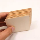 Craft Multi Size Unfinished Wood Square Diy Craft Blank Wood Squares Wedding Decor Party Supplies