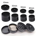 2022 NEW Design 2 3 4 Layer 60mm 80mm 100mm Aluminum Alloy Custom Logo Tobacco Herb Grinder
