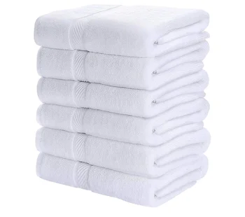 Custom Towel Set Luxury Hotel 100% Organic White Egyptian Cotton Bath Towel