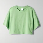 T-shirts Women's Pima Cotton Workout Crop Tops Short Sleeve Running T-Shirts Casual Athletic Tees