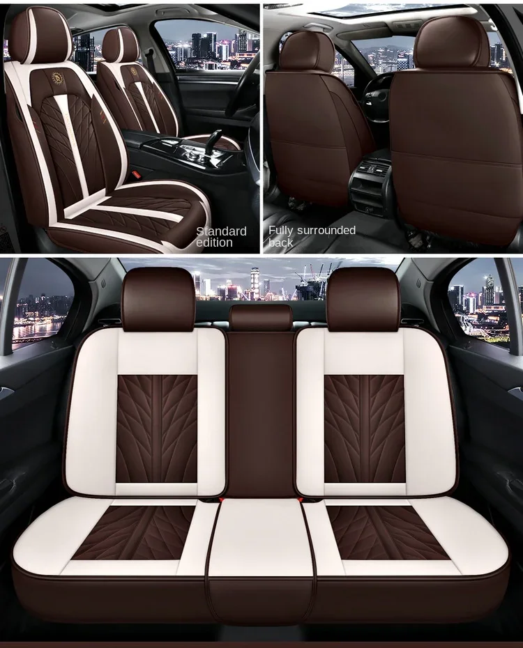 Universal Vehicle Sport Car Seat Cushion Leather Full Set Luxury Car
