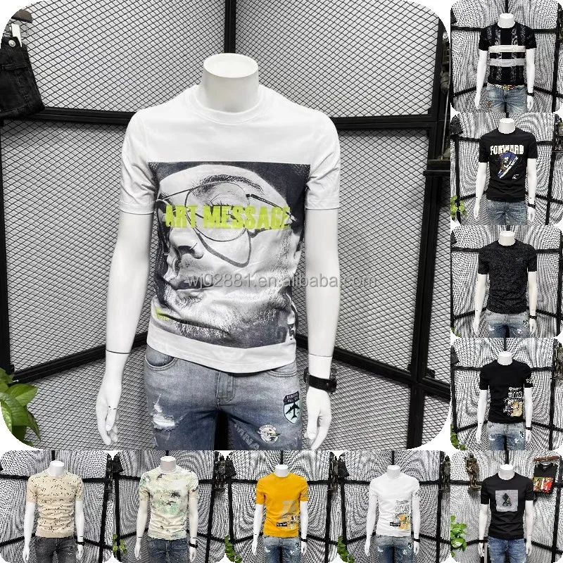 Wholesale Fashion Casual Design Pattern Printing Custom Street Clothing Men's T-Shirt