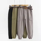 Pants Plus Size Casual Loose Oversized Vuja De Cargo Jogger Pants Army Green Women XL-4XL
