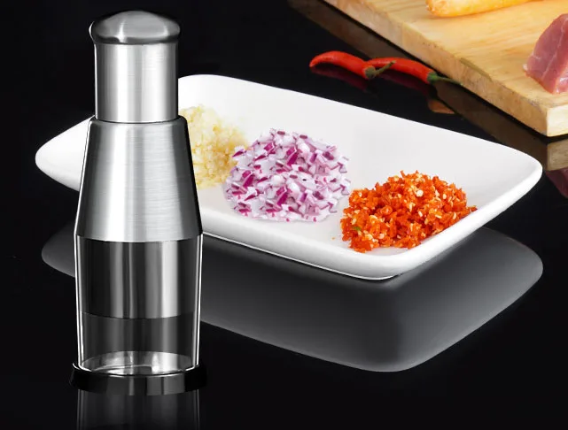 OEM ODM Pressing Stainless Steel Patty Knife Kitchen Vegetable Cutter Garlic Mincer Manual Garlic Press