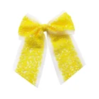 Custom School Cheerleading 196 Multi Colors Sequin Ribbon 8 Inch Cheer Hair Bows For Girls Boutique Quality