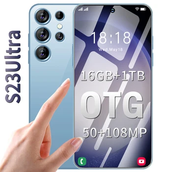 Amazon New Product Selling Cheap Game Waterproof S23Ultra Smart Mobile Phone