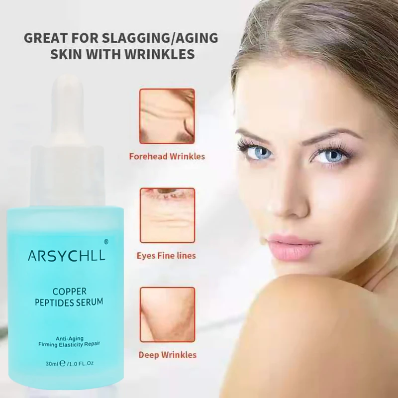 Korean Wholesale Cosmetics  Skin Care  Facial Skincare Anti Aging Blue Copper Peptide Serum Private Label For Face
