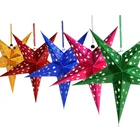 Paper Star Decoration 90CM 35Inch 5 Paper Star Lantern Ornament Christmas Star Lantern Party Decoration