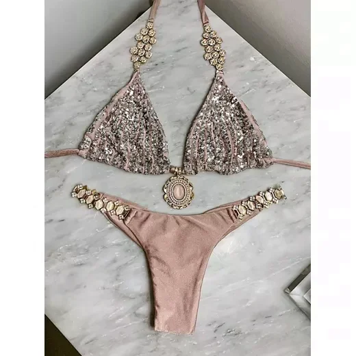 Mly Rhinestone Bikini Wholesale Custom Jewelry Diamond Shinny Spangly