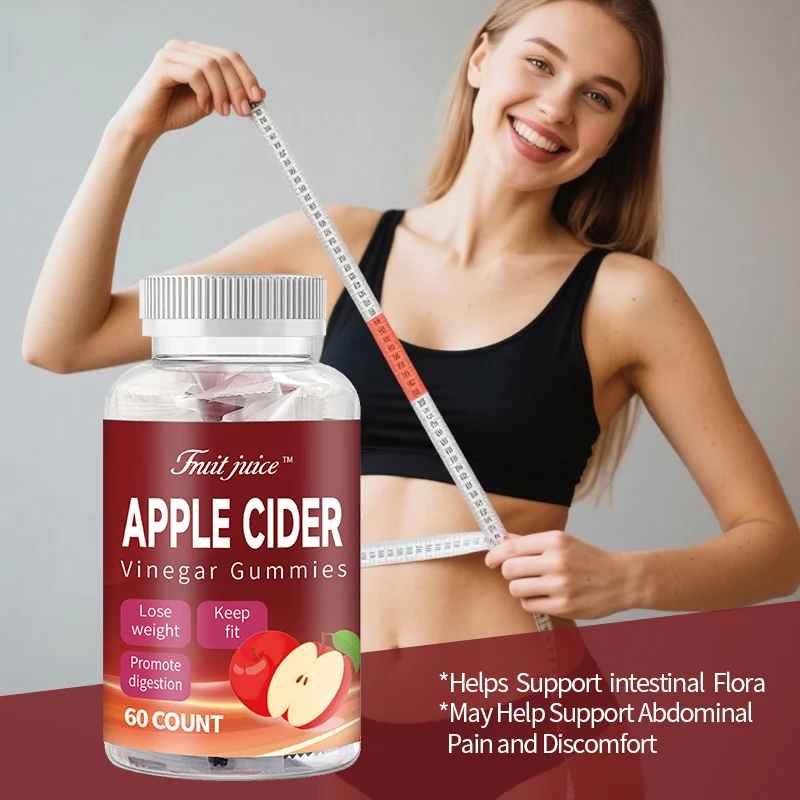 Hot Cross-Border E-Commerce Fresh Style for Apple Cider Vinegar Gummies for Apple Cider Hot Fruit Gummies