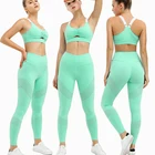 Manufacturer Wholesale High Quality Fitness Gym Active Women Sport Set Suit Apparel Woman Gym Sports Active Wear Yoga