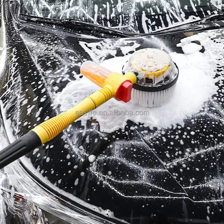 Automatically Pressure Washer Gun Foams Rotating Car Wash Brush Kit With Long Handle Car