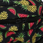 New Arrived High Quality Fashion Black Schoolbag With Fruit Pattern Backpack