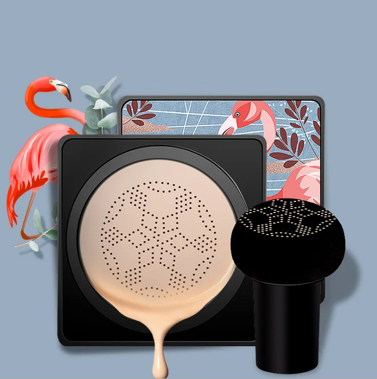2020 New Design Unique Mushroom Brush Air Cushion Concealer Waterproof Liquid Foundation Oil-Control BB Cream For women