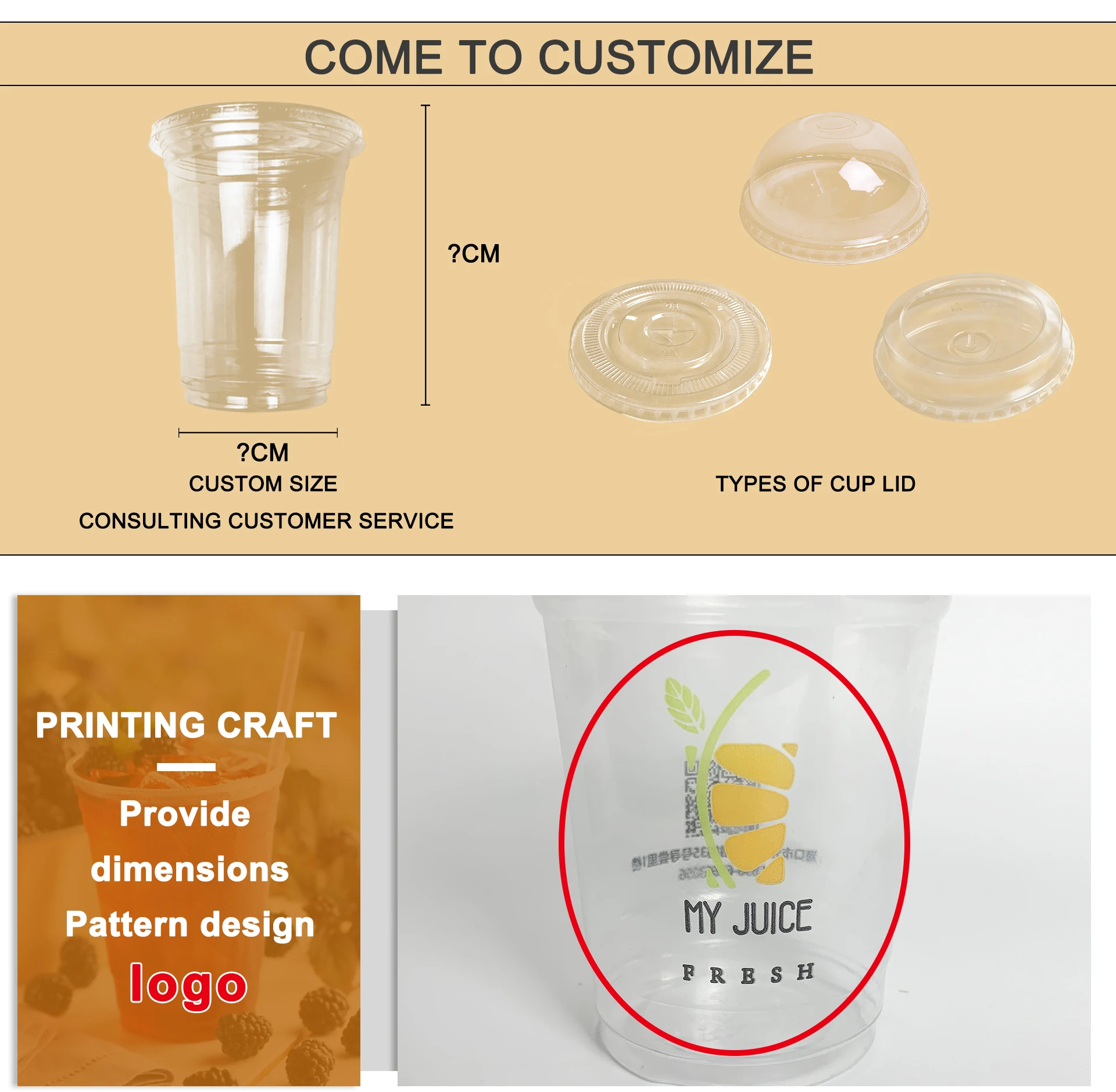 2021 newly compostable 1oz/4oz/5oz/6oz/8oz sauce bubble tea boba beverage coffee cups clear pla biodegradable cup with seal lid