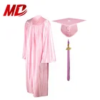 High School School Graduation Robes And Caps High School Pink Shiny Graduation Robe Caps