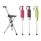 2021 New Folding Chair Foldable Chair Cane Stick For Elderly Adult