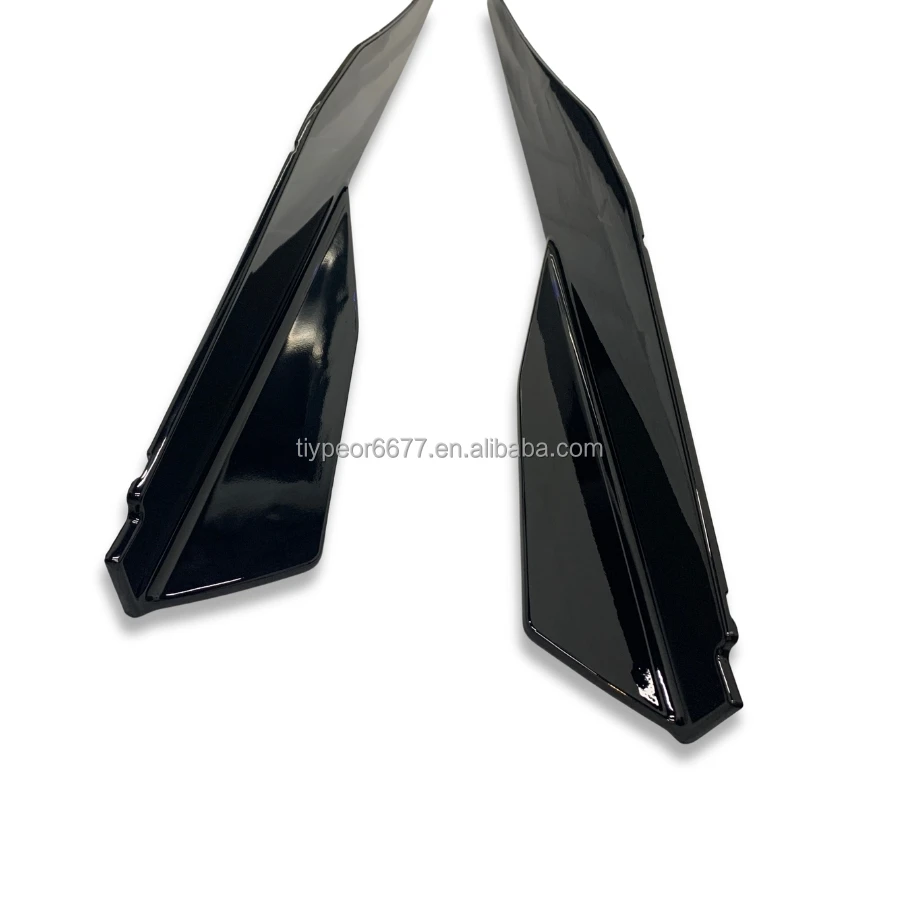 product tiypeor performance side skirts extension panel lip for chevrolet corvette c8 2020 modified extensions rocker trim-6