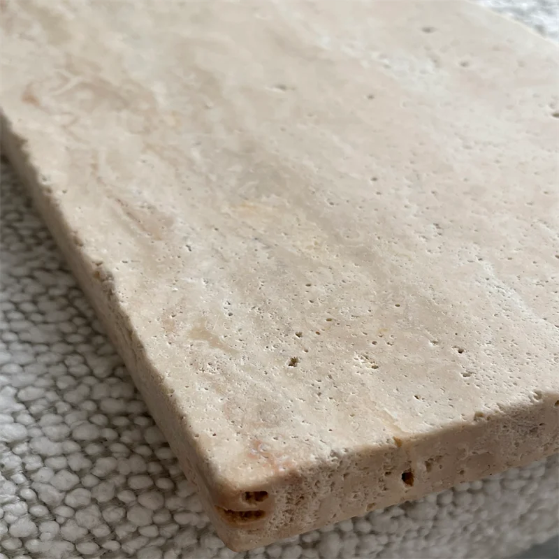 product high quality factory supply round white travertine marble slab table top-11