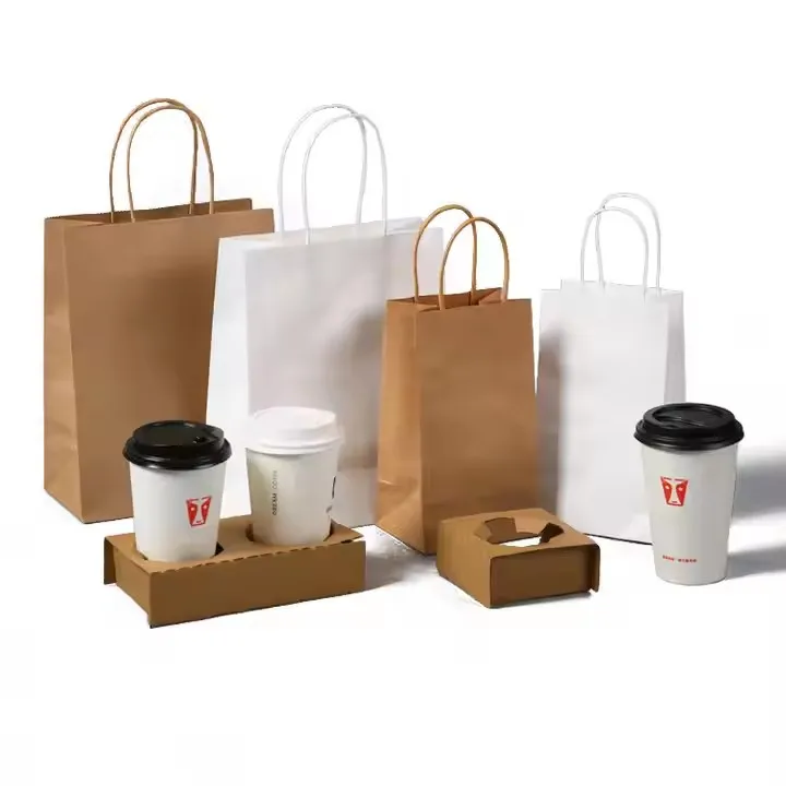 Bulk Resealable Kraft Paper Coffee Packaging Bags Custom Printed